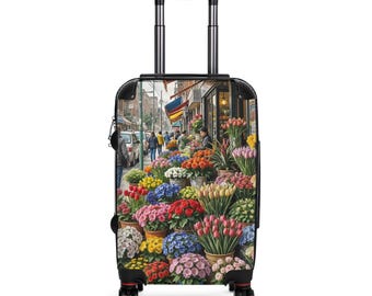 City Blumenmarkt Koffer | Tulpen & Blüten Reisegepäck