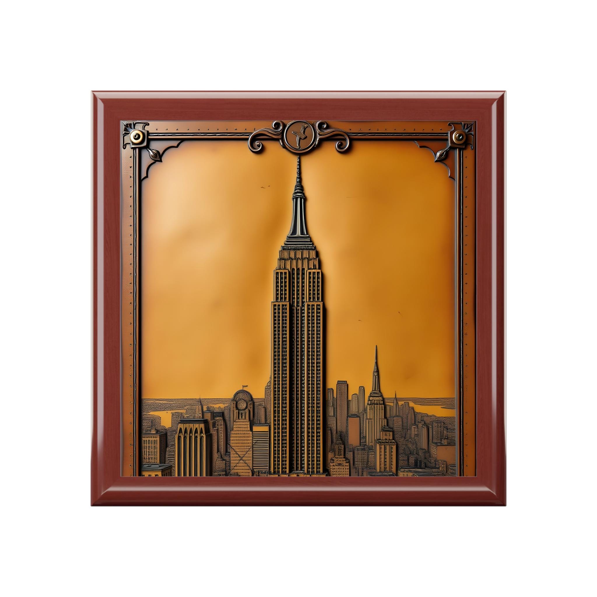 Empire State Building New York City Jewelry Box - Etsy