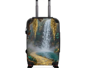 Golden Path Waterfall Spinner Wheel Suitcase