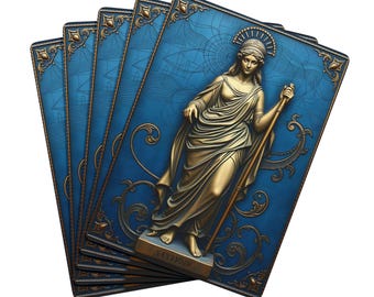 Ancient Goddess poker playing cards | Tarot-inspired art deck