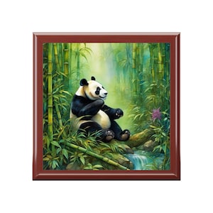 Pudełko na biżuterię Lounging Panda