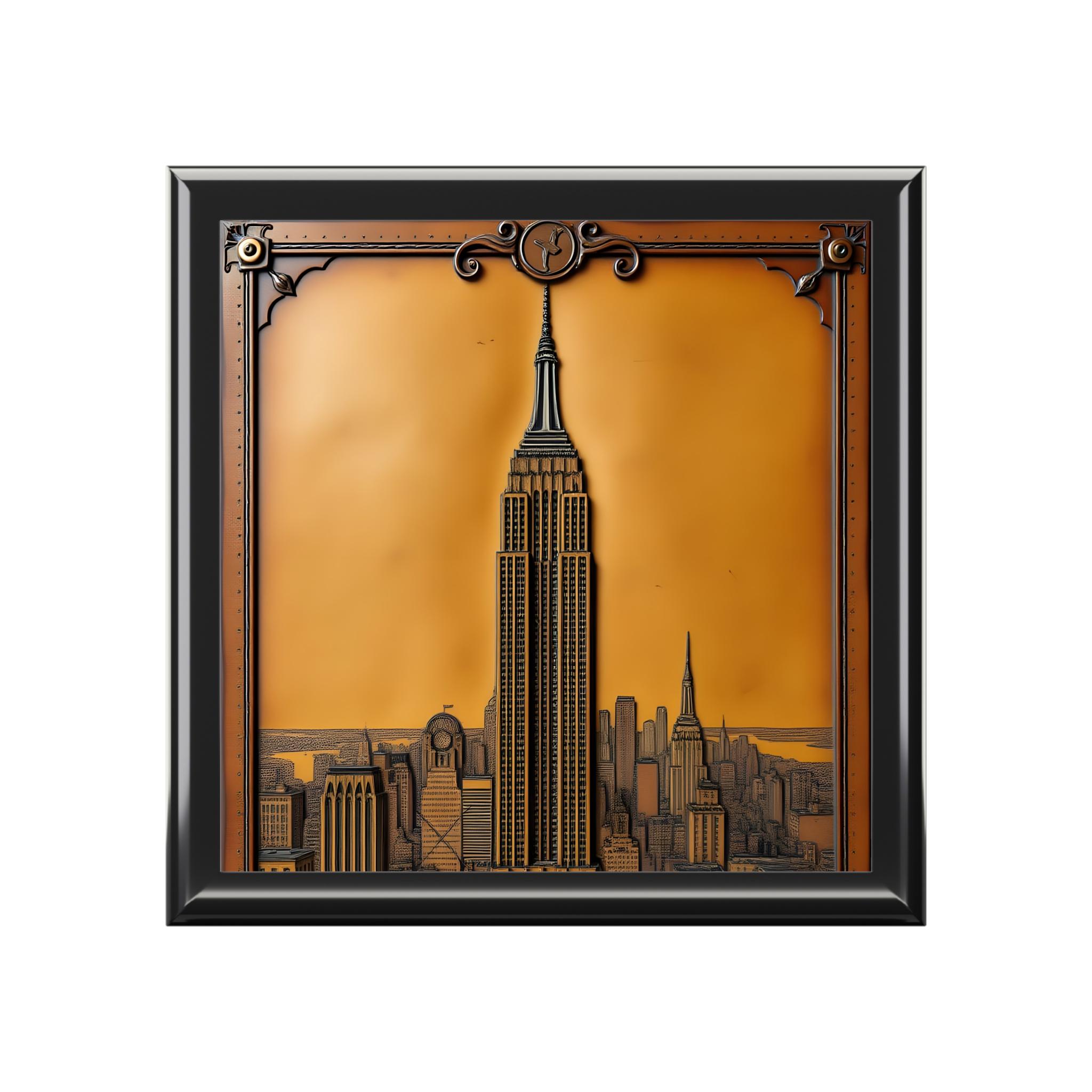 Empire State Building New York City Jewelry Box - Etsy