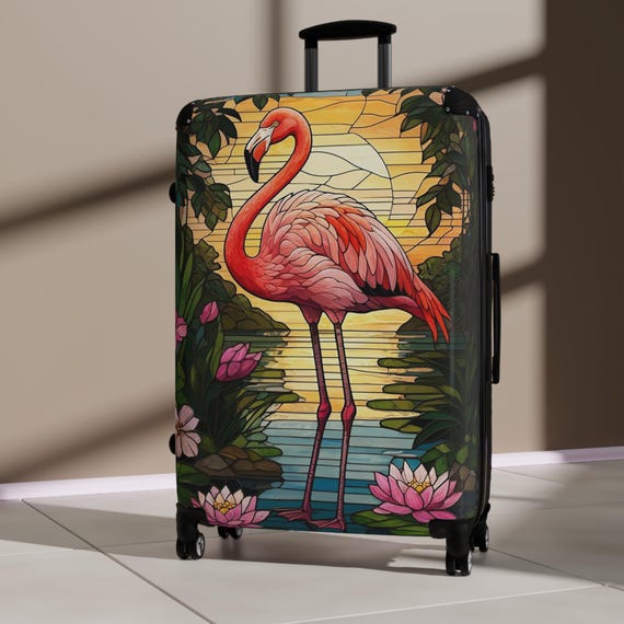 Buy Pink Flamingo Suitcase Online in India Etsy