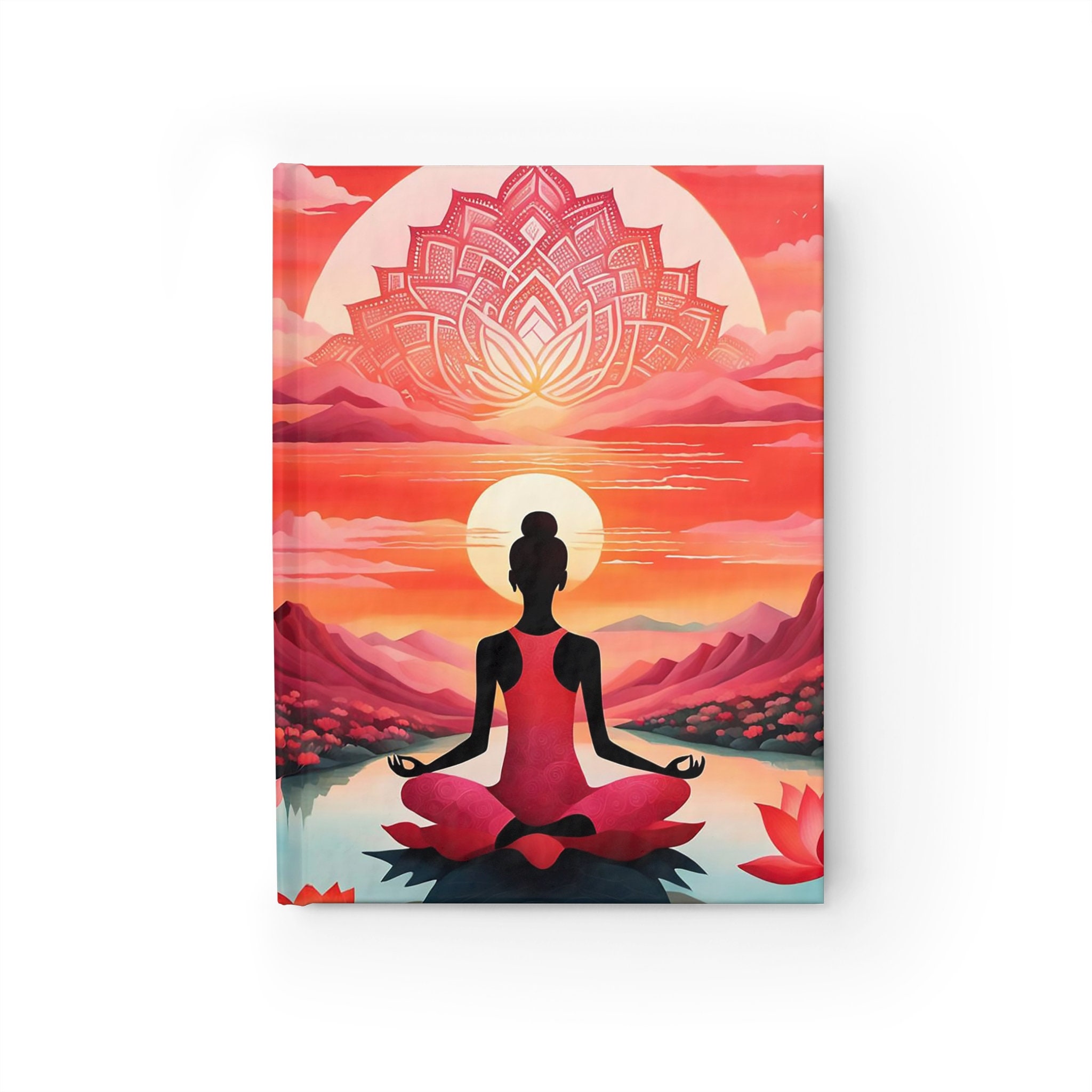 Lotus Gazing Journal Ruled Line - Etsy