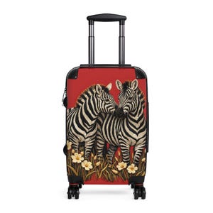 Zebra Duo Suitcase | Spinner Wheels, Built-In Lock