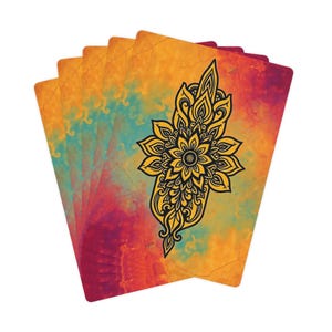 Cartes de poker Lotus Tie Dye