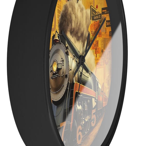 Grande Orologio All'aperto Rotondo Ad Una Stazione Ferroviaria Immagine