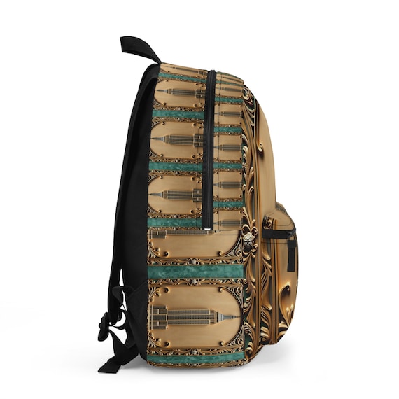 Art Deco Empire State Building Backpack: NYC Travel Daypack  display picture 3