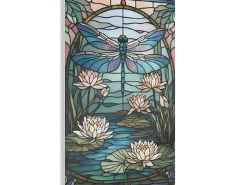 Dragonfly Stained Glass Acrylic Prints