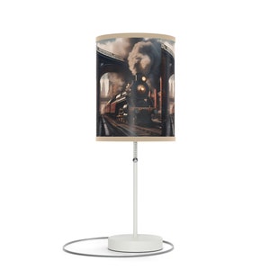 Vintage City Steam Train Lamp on a Stand, US|CA plug