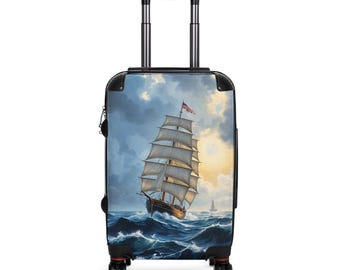 Tall Ship Suitcase | Spinner Wheels, Lock