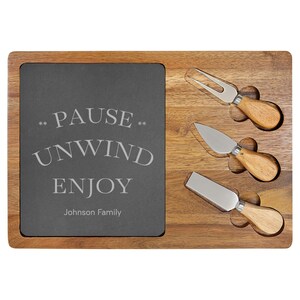 Engraved Charcuterie Board, Personalized Cheese Board, Custom Cutting Board, Wood Serving Platter, Hostess Gift, Wedding Gift