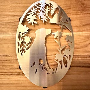 Dog In Garden Trivet