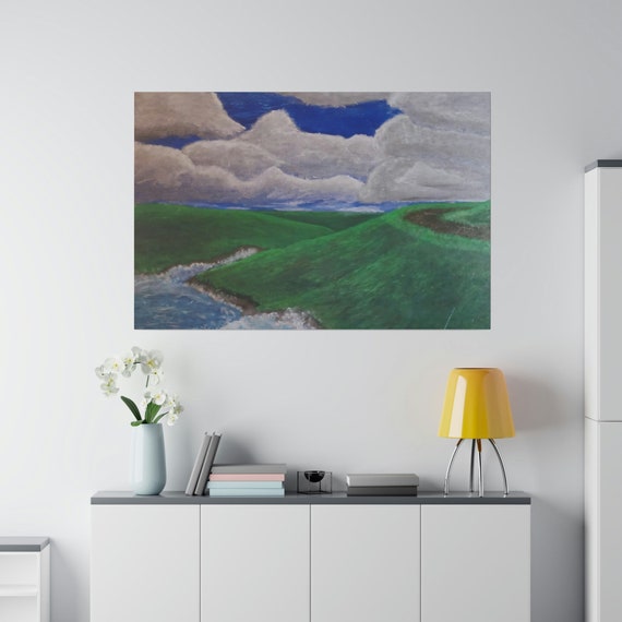 Hillside Flow - On Canvas Panel