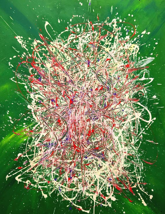 Breaking Free: Abstract Expressionist Canvas Art