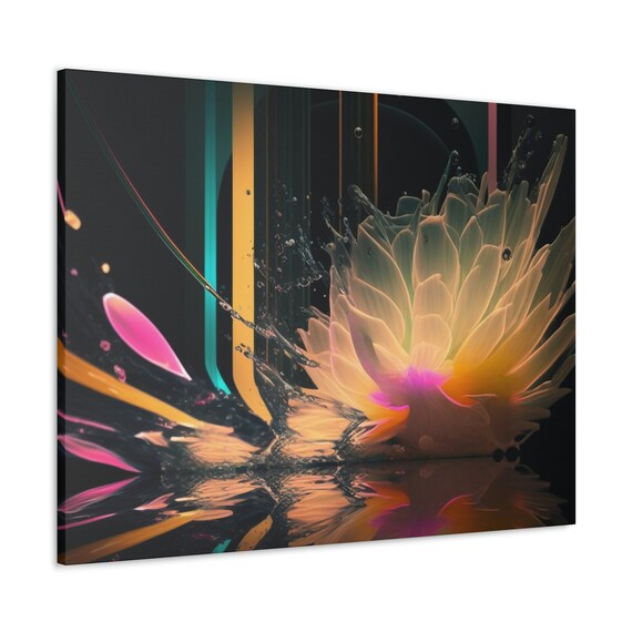 Petals on Water  - Canvas Gallery