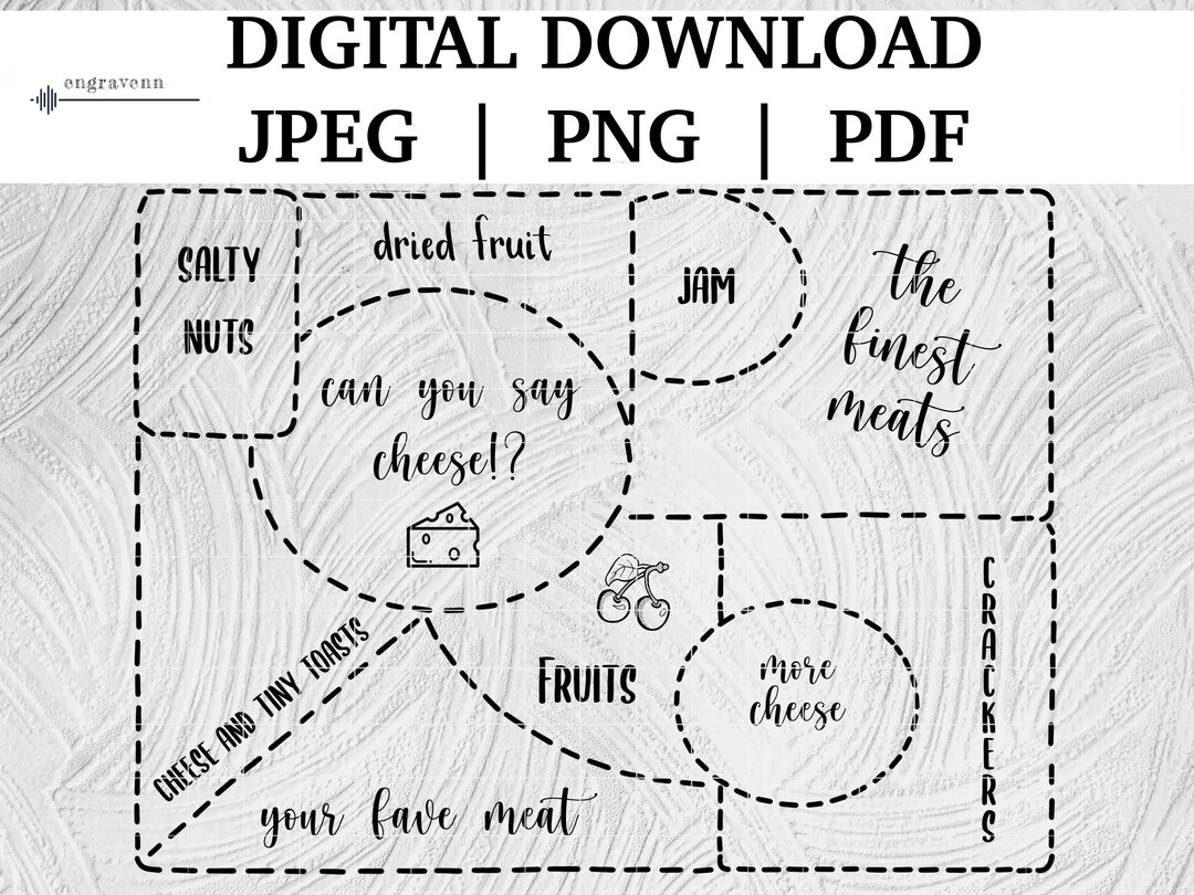 Charcuterie PNG JPEG File - Charcuterie Layout Placement Png Jpeg Pdf ...