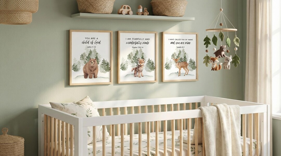 Woodland Nursery Decor, Woodland Nursery Wall Art, Woodland Print Set ...
