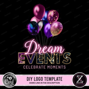 Balloons logo party decor logo events logo party supplies logo diy logo events decor logo