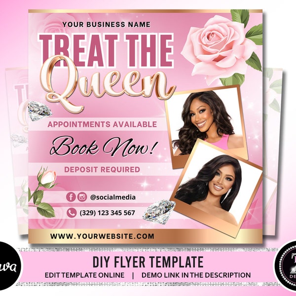 Mothers Day Bookings Flyer, Book Now Flyer, May Appointment Flyer, DIY Mothers Day Sale Flyer, Beauty Hair Nails Boutique Flyer