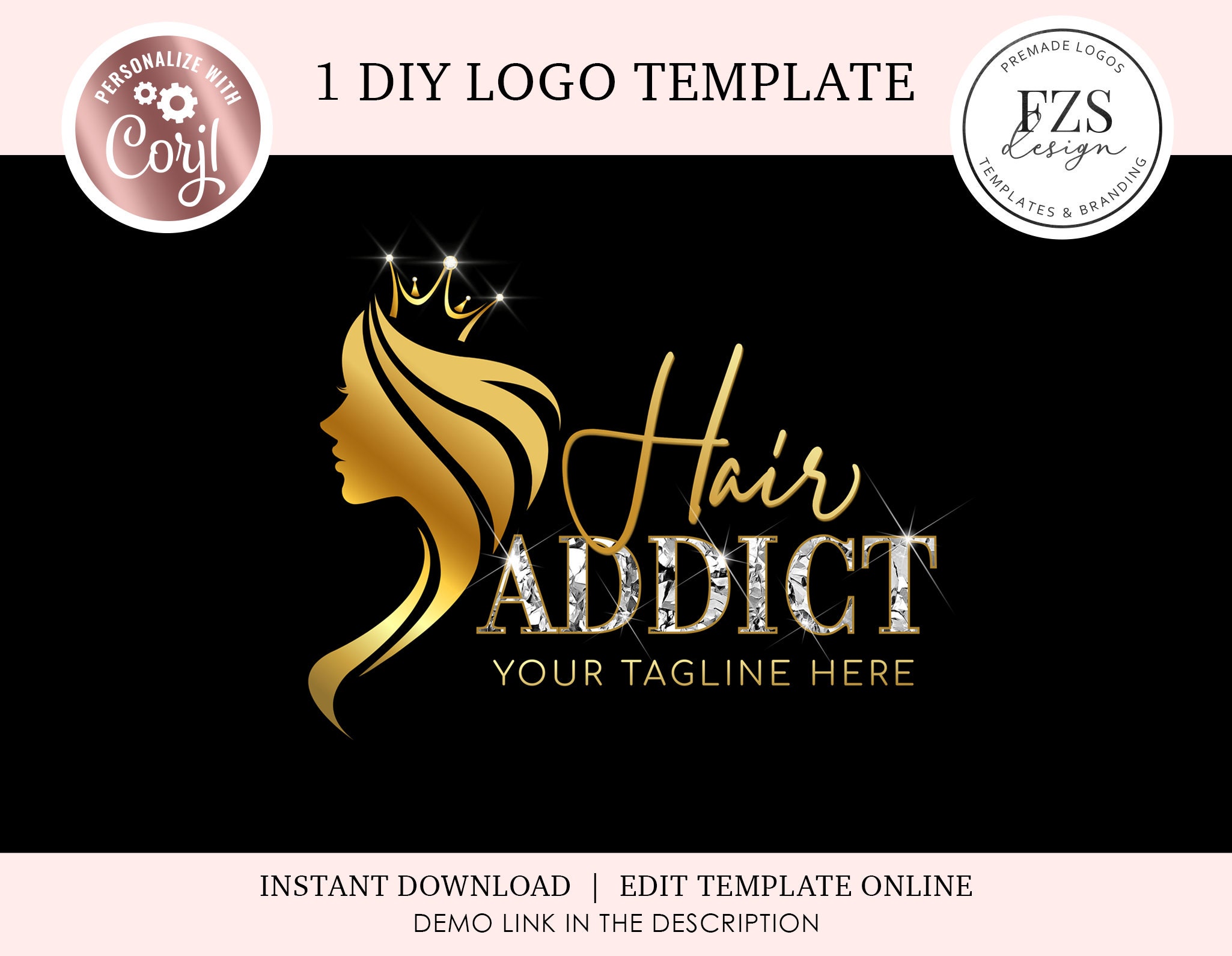 Hair Salon Logo - Etsy Hair Salon Logo - Etsy
