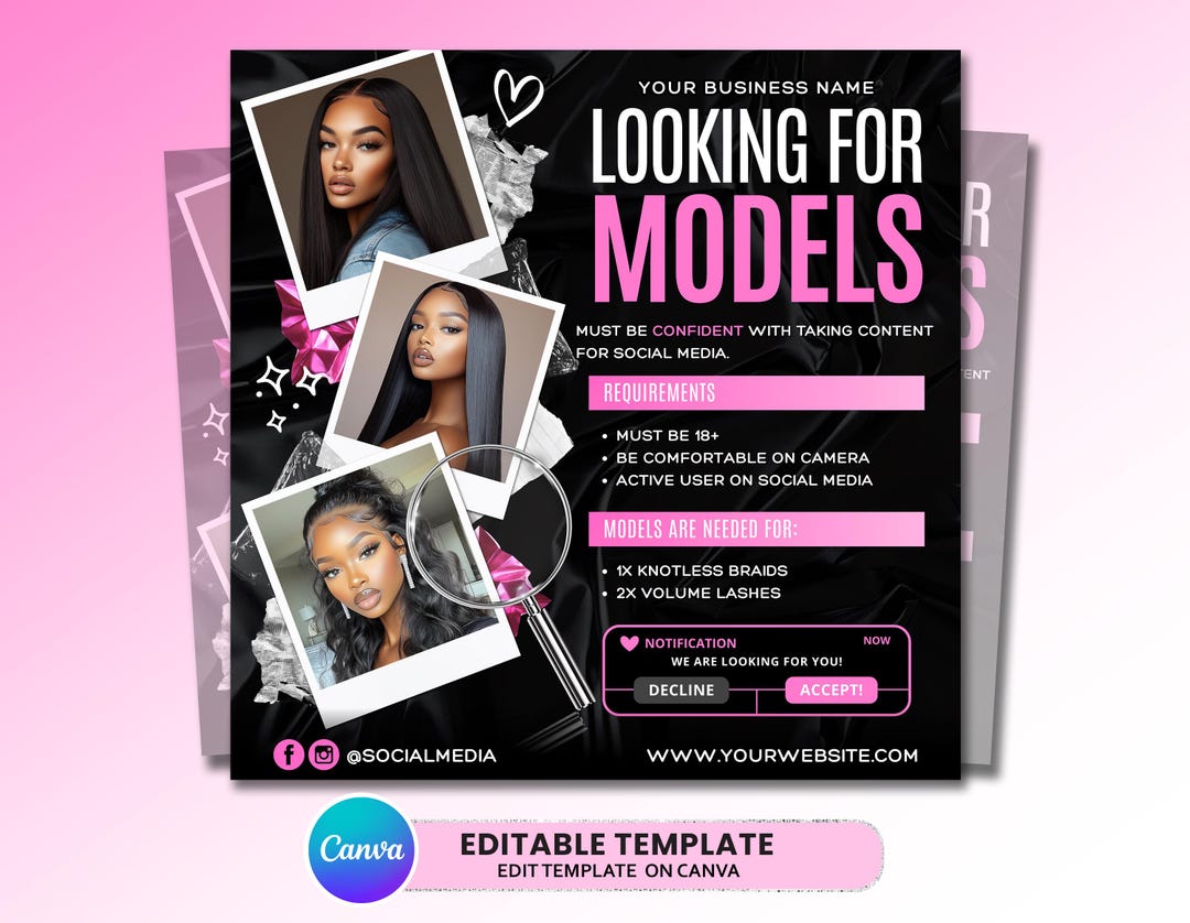 Looking for Models Flyer Template, Model Search, Model Casting Flyer ...