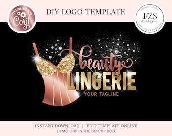 Boutique-Logo Mode-Logo Dessous-Logo Online-Shop-Logo Business-Logo diy Logo-Design Instagram-Shop-Logo