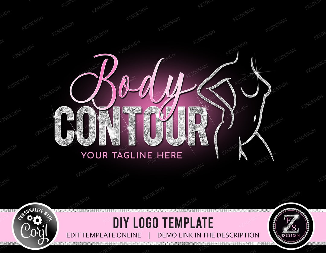 DIY Body Contour Logo Body Sculpting Logo Esthetician Logo Etsy