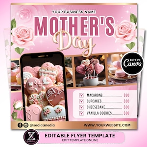 Volantino panetteria per la festa della mamma, volantino vendita dolci di maggio, volantino dolciumi, volantino dessert di maggio, volantino panetteria, volantino pasticceria, volantino festa della mamma