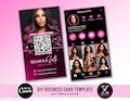 Business Card Template Design, Instagram Business Card, Beauty Artist Hair Nails Lahes Business Card Template