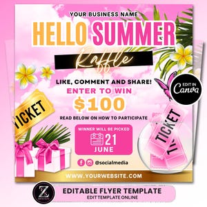 Sommer-Gewinnspiel-Werbegeschenk-Flyer, DIY-Sommer-Flyer, Werbegeschenk-Flyer, Gewinnspiel-Flyer, Gewinnspiel-Einschreiben-Flyer, Sommersaison-Giveaway-Flyer