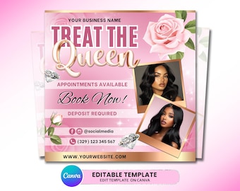 Mothers Day Bookings Flyer, Book Now Flyer, May Appointment Flyer, DIY Mothers Day Sale Flyer, Beauty Hair Nails Braids Makeup Flyer