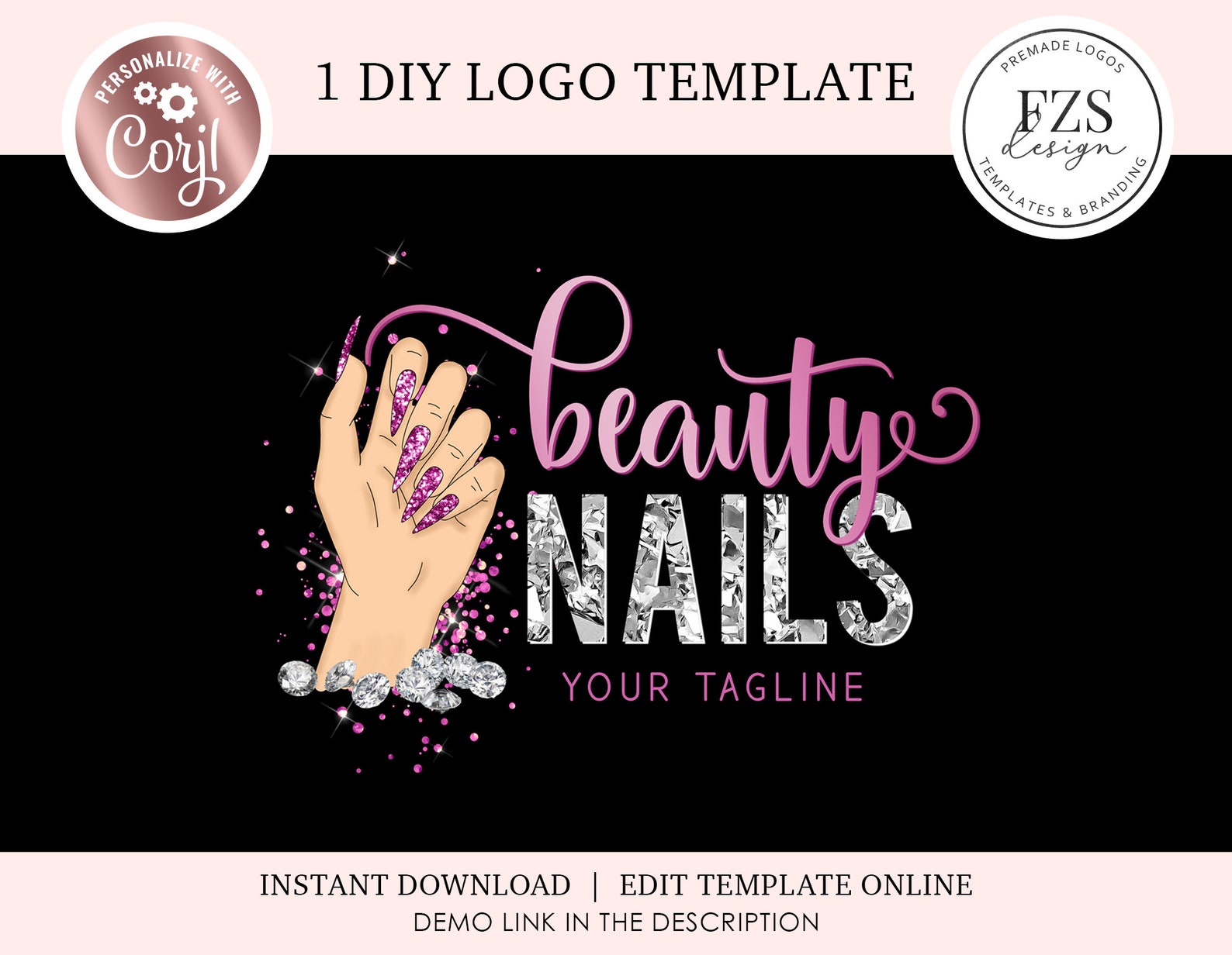 1. Free Nail Logo Design Templates - wide 2