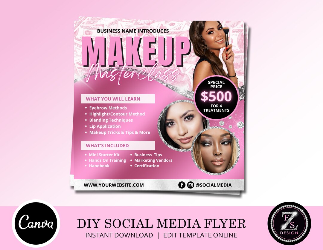 Editable Glam Makeup Special Deals Template Flyer Custom Makeup Pricing  Flyer, Book Now Makeup Artist Flyers, Beauty Business Canva Template ,  Makeup Deals - valleyresorts.co.uk