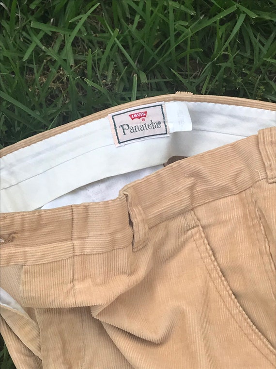 1970’s LEVIS Panatela Tan Corduroy Flare Pants