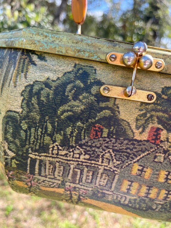 Wooden Purse w Lucite Handle - image 2