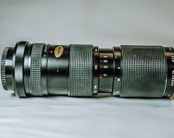 Canon Zoom 85-210mm f4.5 Camera Lens with Leather Case, Made in Japan