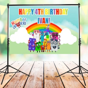 Backdrop | Numbers | Birthday Party