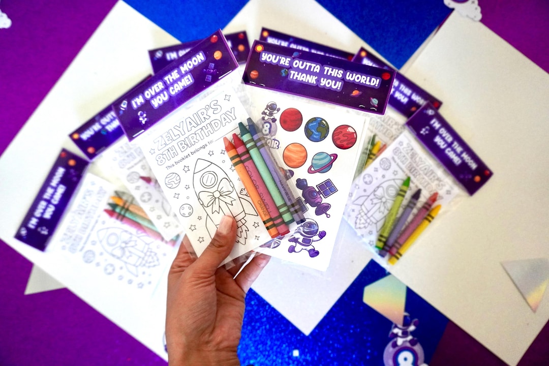 Solar System Coloring Book | Space Party Favors - Etsy