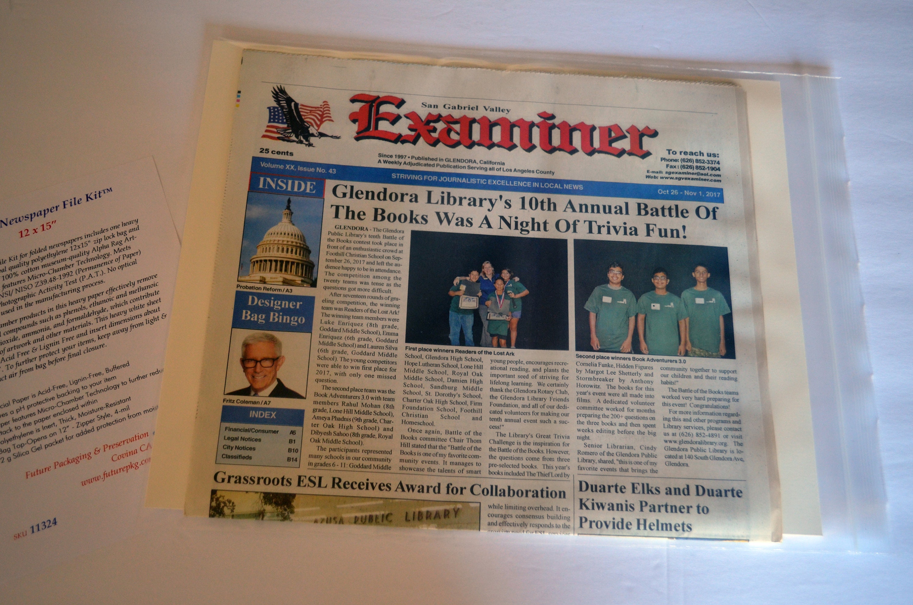 Newspaper Preservation File Storage Kit Makes Safe Storage of Etsy