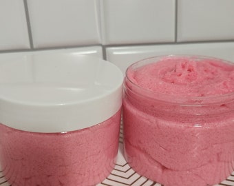 Bubble Gum Shower Frosting, Body Soap Scrub, Whipped Creme Soap, Sugared Creme Shower Frosting, Bath Butter