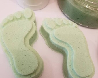 Pedi Bombs, Pedicure Foot Bath, Bath Bombs for your feet, Peppermint Foot Soak, Menthol Foot Soak