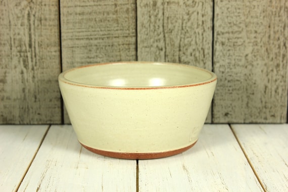 Warm White Stoneware Bowl