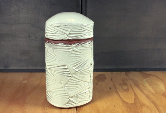 Rustic White Ceramic Box