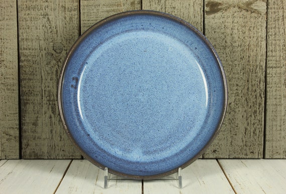 Blue Stoneware Bowl Plate