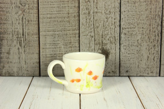 California Poppy Espresso Cup