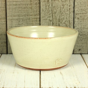 Warm White Stoneware Bowl