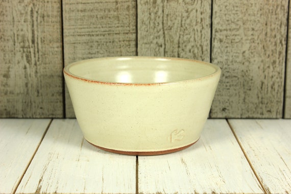 Warm White Stoneware Bowl