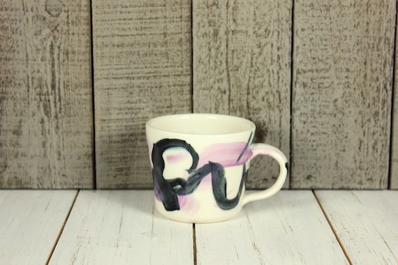 Hand Painted Porcelain Espresso Cup