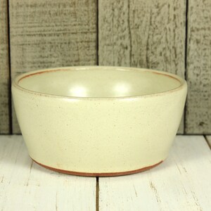 Warm White Stoneware Bowl